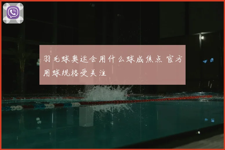 羽毛球奥运会用什么球成焦点 官方用球规格受关注